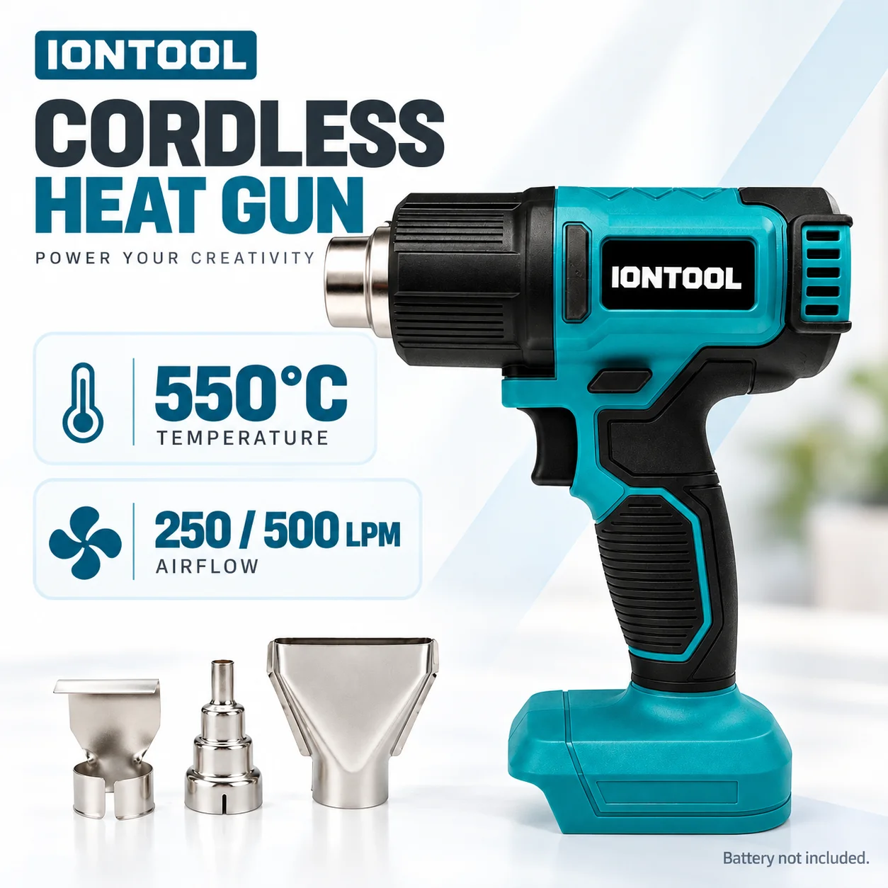 Cordless Heat Gun For Shrink Tubing - IONTOOL Pistola de Calor Sem Fio