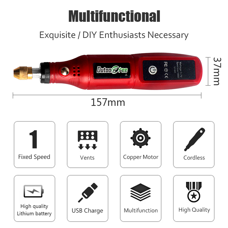 USB sem fio Rotary Tool Kit, C - Cordless Rotary Tool Kit Accessories avaliação e preço