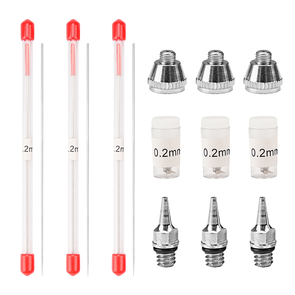 Conjunto de 1/3 peças de bicos - Airbrush Kit With Mini Compressor avaliação e preço