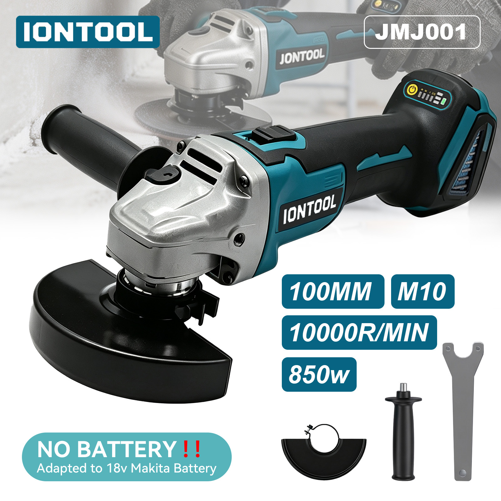 Furadeira Angular Sem Fio IONT - Brushless Angle Grinder Battery Powered avaliação e preço