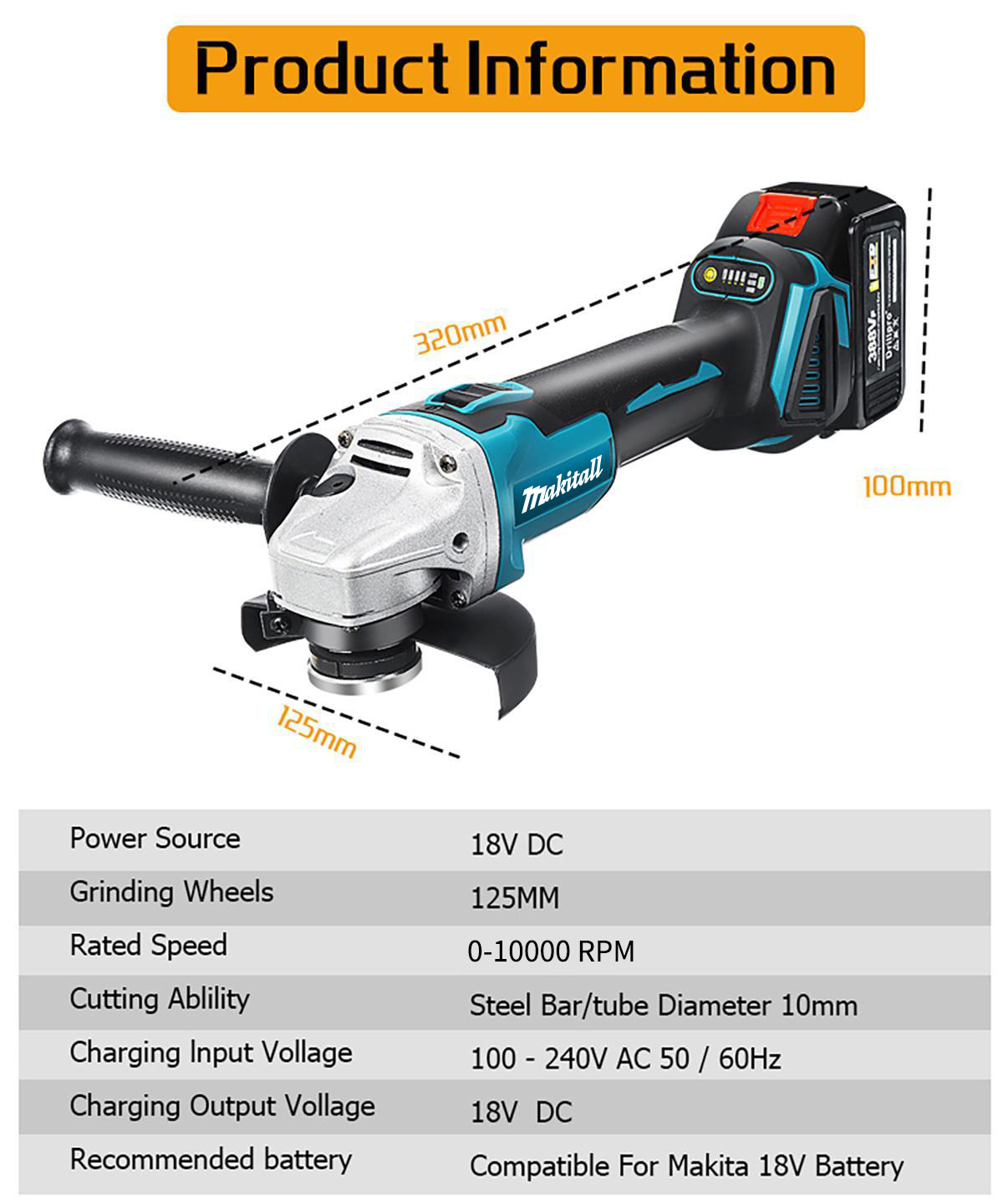 21v sem escova ângulo moedor s - Brushless Angle Grinder Battery Powered avaliação e preço